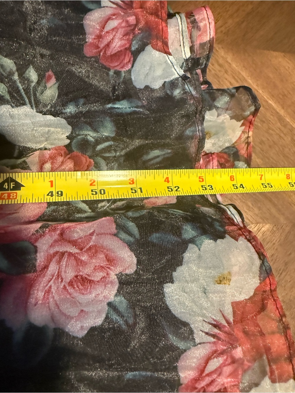 Lulus, True Excellence Black Floral Bustier Off-the-Shoulder Gown, Size M EUC - Picture 15 of 16